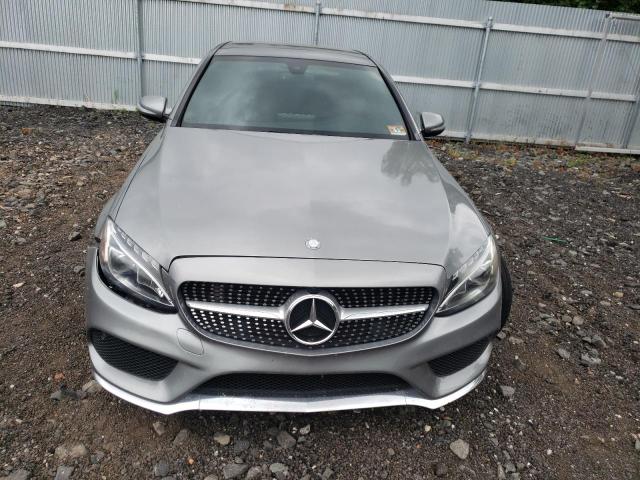 55SWF6GB1FU029843 - 2015 MERCEDES-BENZ C 400 4MATIC GRAY photo 5