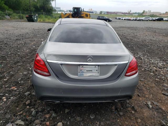 55SWF6GB1FU029843 - 2015 MERCEDES-BENZ C 400 4MATIC GRAY photo 6