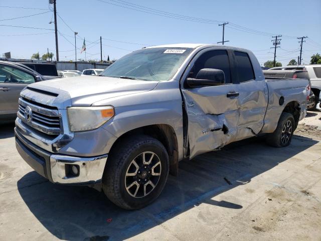 5TFUW5F12HX603693 - 2017 TOYOTA TUNDRA DOUBLE CAB SR/SR5 SILVER photo 1