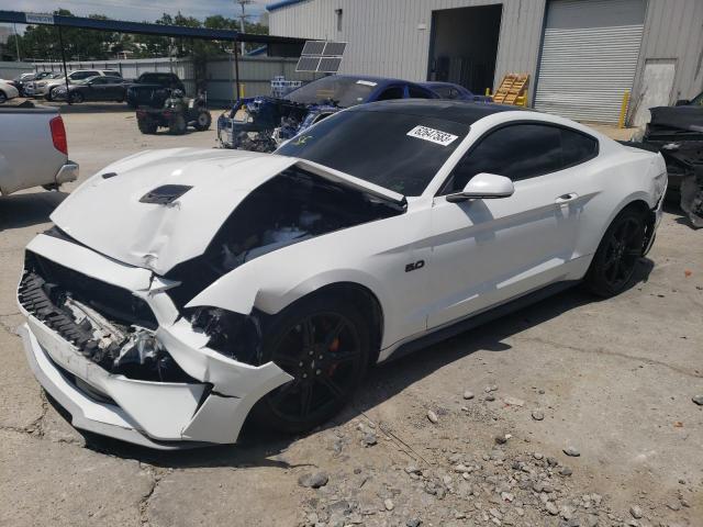 1FA6P8CF5K5124359 - 2019 FORD MUSTANG GT WHITE photo 1