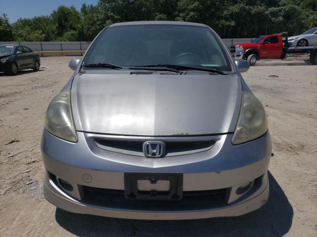 JHMGD38628S006166 - 2008 HONDA FIT SPORT SILVER photo 5