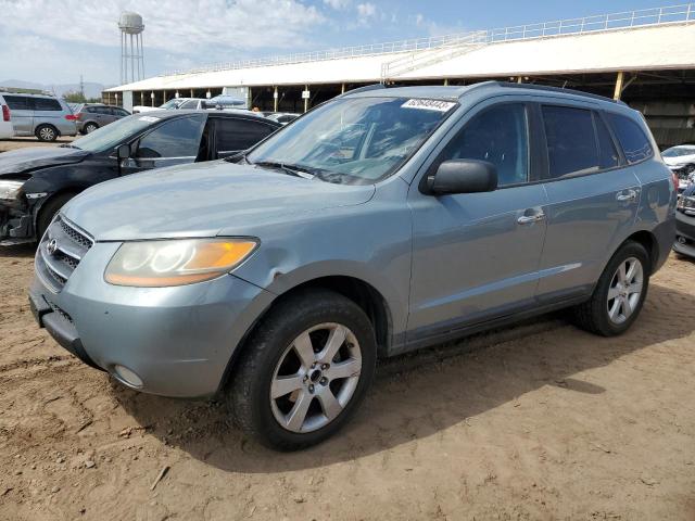 5NMSH73E08H140420 - 2008 HYUNDAI SANTA FE SE TURQUOISE photo 1