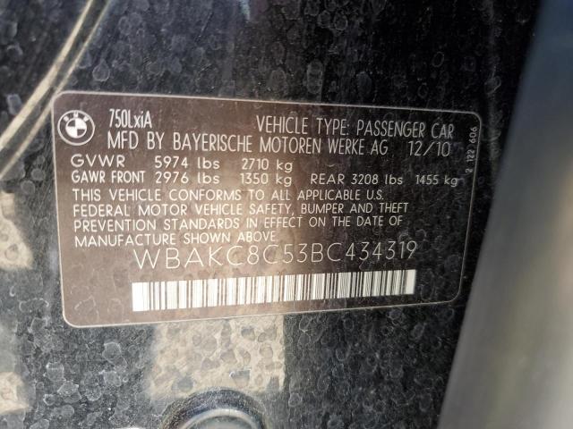 WBAKC8C53BC434319 - 2011 BMW ALPINA B7 LXI CHARCOAL photo 12