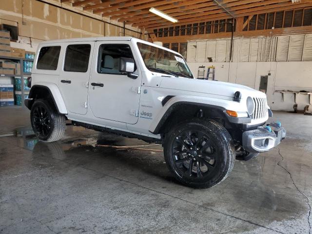 1C4RJXP60RW321781 - 2024 JEEP WRANGLER SAHARA 4XE WHITE photo 4