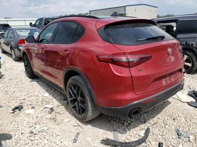 ZASPAKBN0K7C37475 - 2019 ALFA ROMEO STELVIO TI RED photo 2