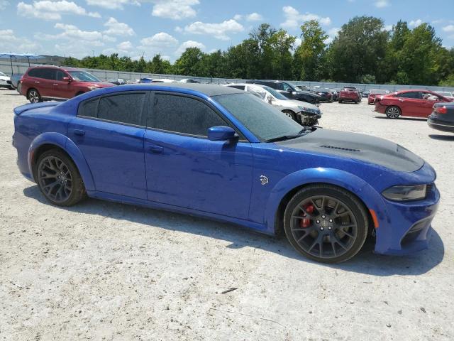 2C3CDXL94MH585949 - 2021 DODGE CHARGER SRT HELLCAT BLUE photo 4