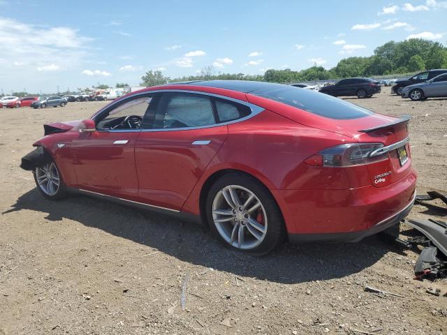 5YJSA1E49GF128210 - 2016 TESLA MODEL S წითელი ფოტო 2