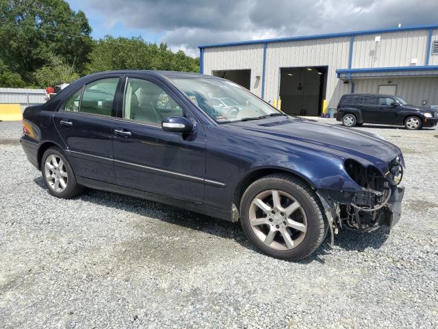 WDBRF92J27F873772 - 2007 MERCEDES-BENZ C 280 4MATIC BLUE photo 4