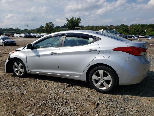 5NPDH4AE4CH105742 - 2012 HYUNDAI ELANTRA GLS SILVER photo 2