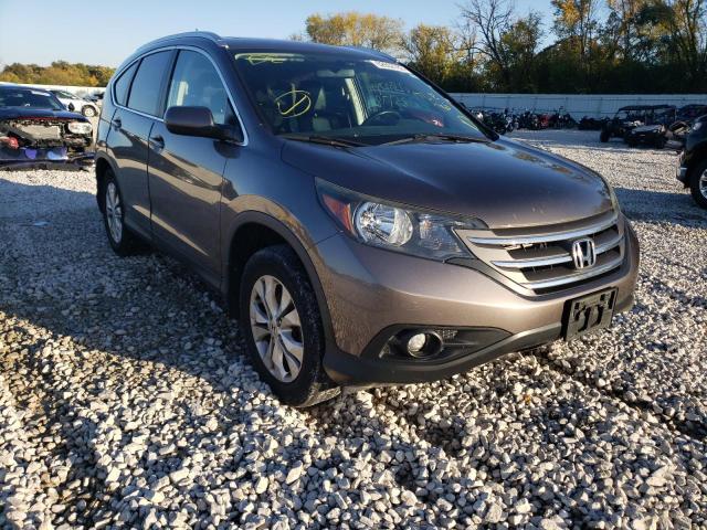 5J6RM3H73EL001481 - 2014 HONDA CR-V EXL GRAY photo 1