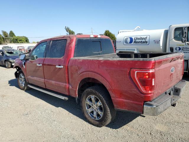 1FTEW1EP8MKD54908 - 2021 FORD F150 SUPERCREW RED photo 2