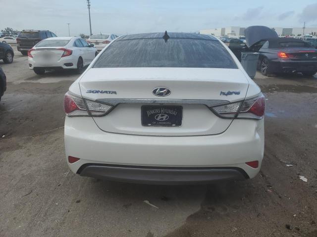 KMHEC4A47BA018462 - 2011 HYUNDAI SONATA HYBRID WHITE photo 6