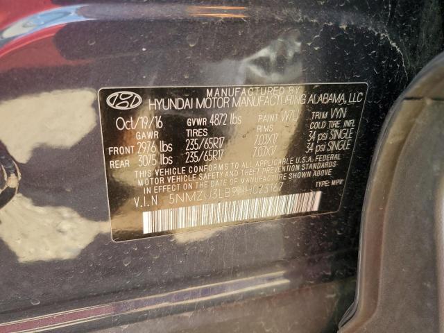 5NMZU3LB9HH023167 - 2017 HYUNDAI SANTA FE S 石墨色 照片 12