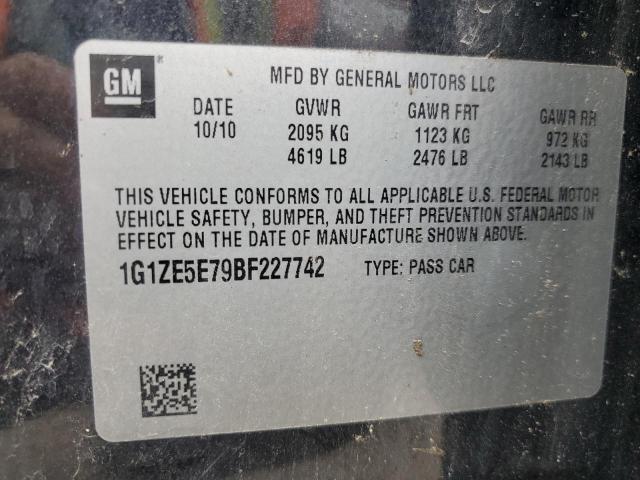 1G1ZE5E79BF227742 - 2011 CHEVROLET MALIBU LTZ 黑色 照片 12