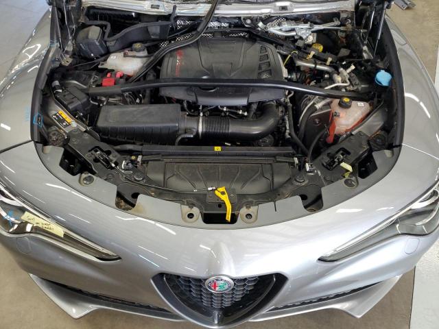 ZASPAKBNXM7D15151 - 2021 ALFA ROMEO STELVIO TI GRAY photo 12