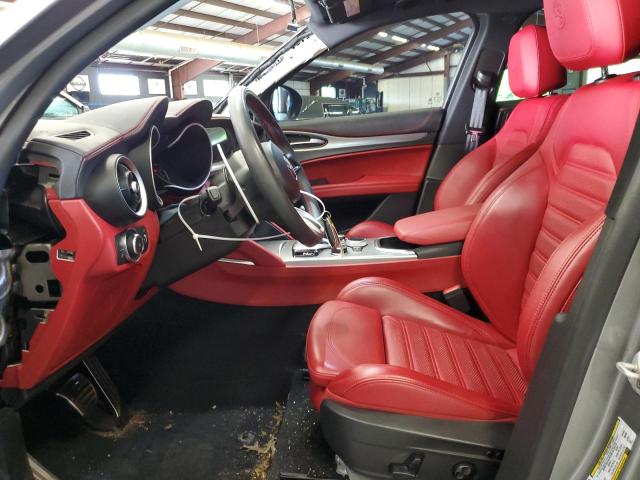 ZASPAKBNXM7D15151 - 2021 ALFA ROMEO STELVIO TI GRAY photo 7