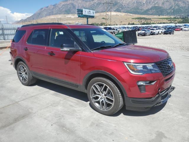 1FM5K8GT4JGC41479 - 2018 FORD EXPLORER SPORT RED photo 4