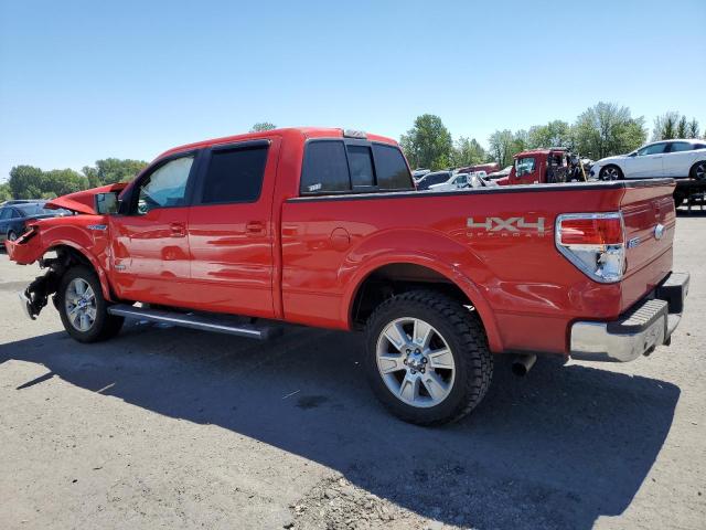 1FTFW1ET9CFC36519 - 2012 FORD F150 SUPERCREW RED photo 2