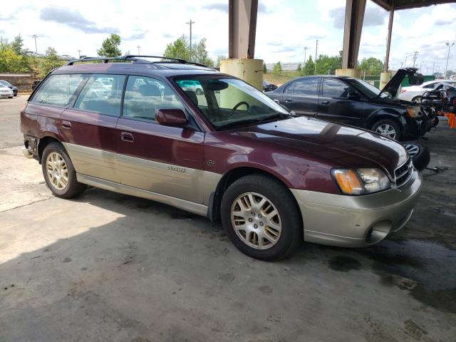 4S3BH806617662999 - 2001 SUBARU LEGACY OUTBACK H6 3.0 LL BEAN BURGUNDY photo 4