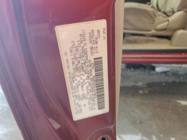 5TBBT44182S260696 - 2002 TOYOTA TUNDRA ACCESS CAB MAROON photo 12