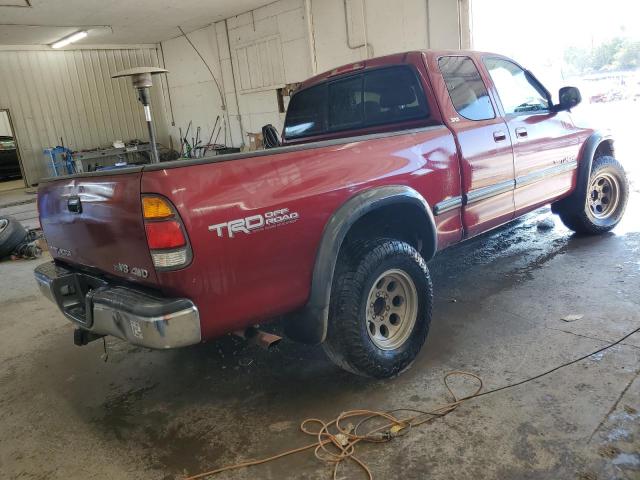 5TBBT44182S260696 - 2002 TOYOTA TUNDRA ACCESS CAB მუქწითელი ფოტო 3