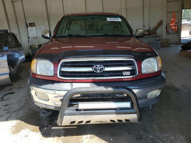 5TBBT44182S260696 - 2002 TOYOTA TUNDRA ACCESS CAB მუქწითელი ფოტო 5