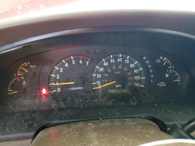 5TBBT44182S260696 - 2002 TOYOTA TUNDRA ACCESS CAB მუქწითელი ფოტო 9