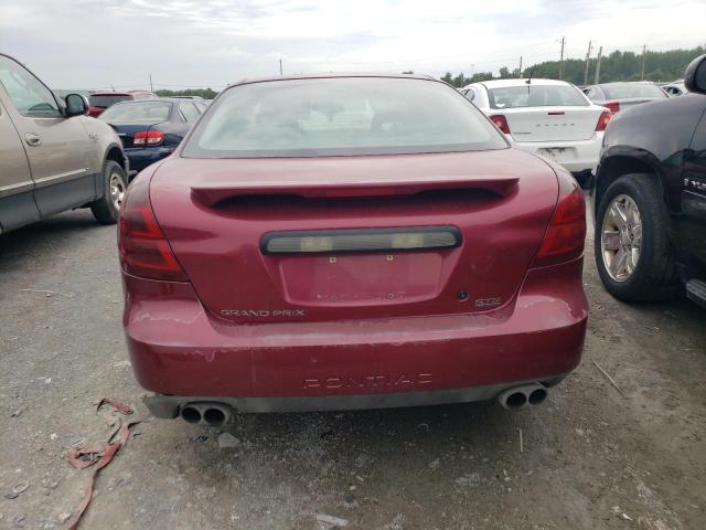 2G2WR524841112282 - 2004 PONTIAC GRAND PRIX GTP RED photo 6