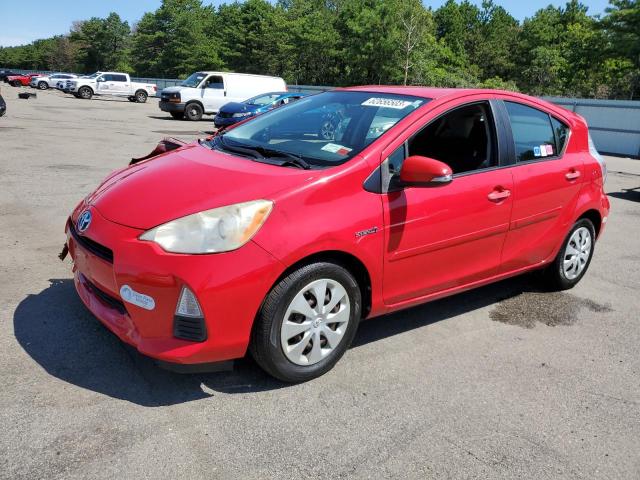 JTDKDTB3XC1515107 - 2012 TOYOTA PRIUS C RED photo 1