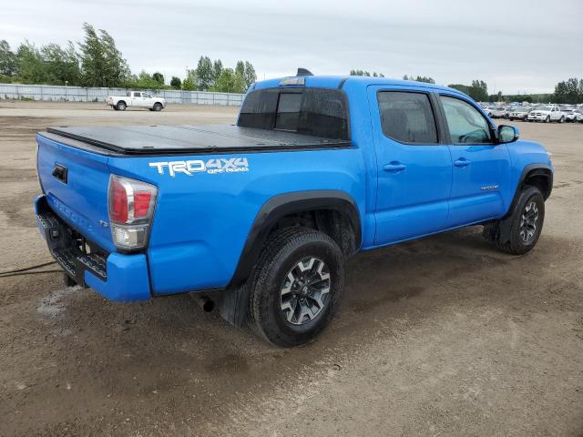 5TFCZ5AN8MX262694 - 2021 TOYOTA TACOMA DOUBLE CAB BLUE photo 3