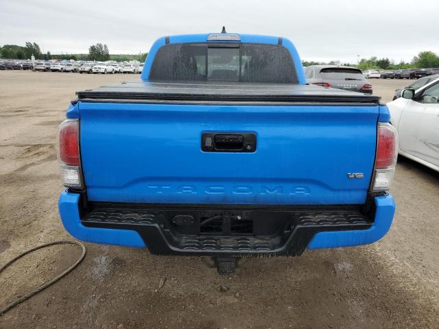 5TFCZ5AN8MX262694 - 2021 TOYOTA TACOMA DOUBLE CAB BLUE photo 6