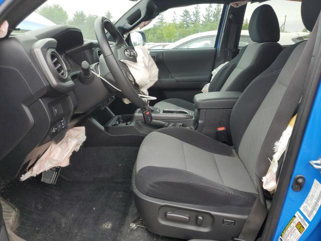 5TFCZ5AN8MX262694 - 2021 TOYOTA TACOMA DOUBLE CAB BLUE photo 7