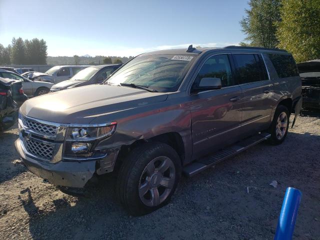 1GNSKHKC7JR288113 - 2018 CHEVROLET SUBURBAN K1500 LT GRAY photo 1