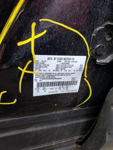 1FM5K8AB4NGB48628 - 2022 FORD EXPLORER POLICE INTERCEPTOR 黑色 照片 12