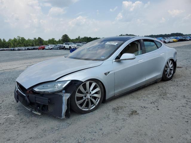 5YJSA1DNXDFP04134 - 2013 TESLA MODEL S SILVER photo 1