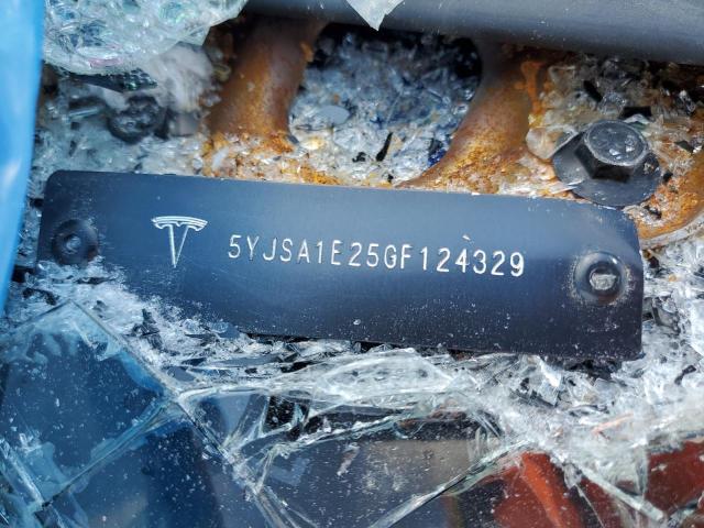 5YJSA1E25GF124329 - 2016 TESLA MODEL S Կապույտ լուսանկար 12