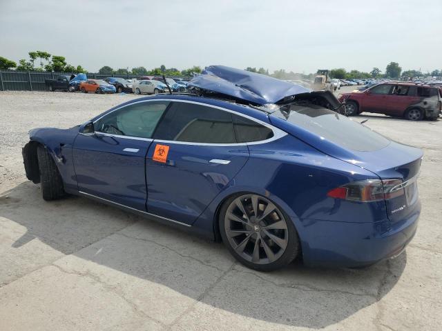 5YJSA1E25GF124329 - 2016 TESLA MODEL S Կապույտ լուսանկար 2
