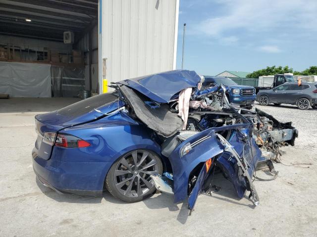 5YJSA1E25GF124329 - 2016 TESLA MODEL S Կապույտ լուսանկար 3