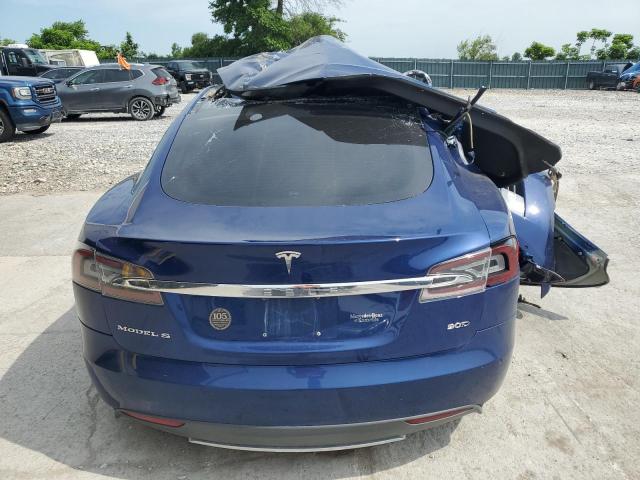 5YJSA1E25GF124329 - 2016 TESLA MODEL S Կապույտ լուսանկար 6
