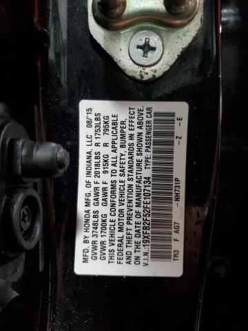 19XFB2F52FE107134 - 2015 HONDA CIVIC LX 黑色 照片 12