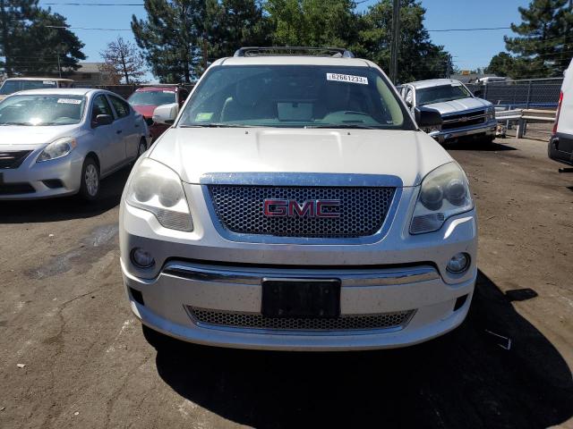 1GKKVTED3BJ316226 - 2011 GMC ACADIA DENALI WHITE photo 5