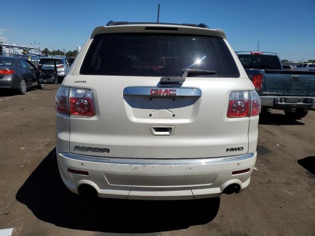 1GKKVTED3BJ316226 - 2011 GMC ACADIA DENALI WHITE photo 6