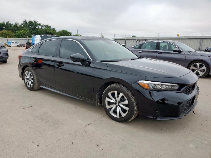 2HGFE2F28SH592263 - 2025 HONDA CIVIC LX BLACK photo 4