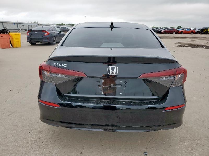 2HGFE2F28SH592263 - 2025 HONDA CIVIC LX BLACK photo 6