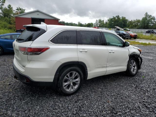 5TDBKRFH4FS139929 - 2015 TOYOTA HIGHLANDER LE WHITE photo 3