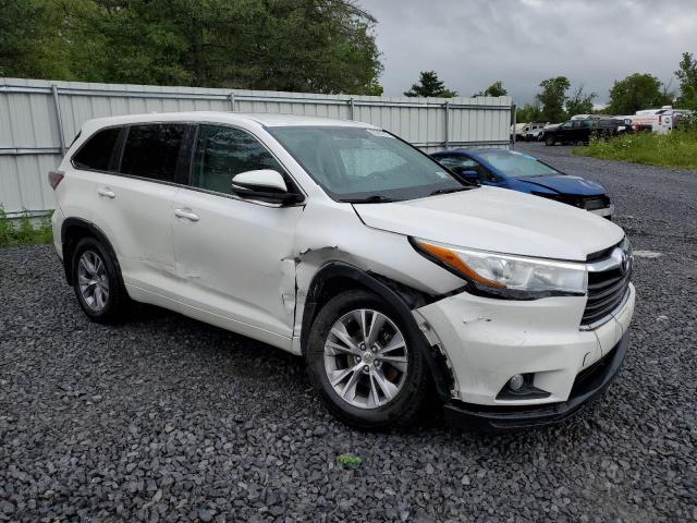 5TDBKRFH4FS139929 - 2015 TOYOTA HIGHLANDER LE WHITE photo 4