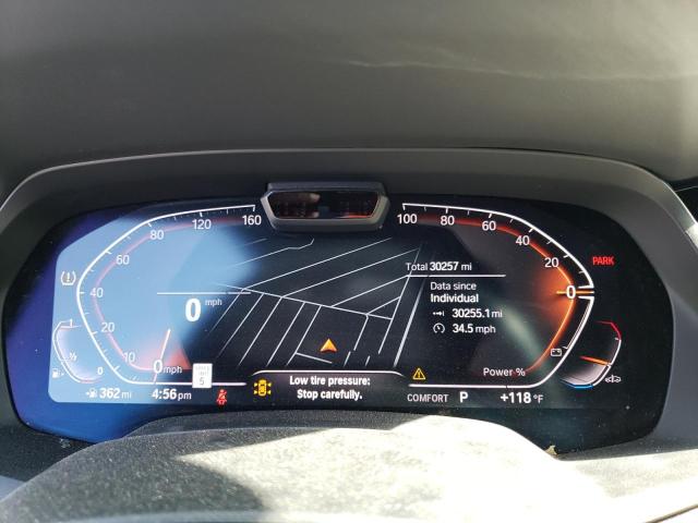 5UXCW2C03M9E40218 - 2021 BMW X7 XDRIVE40I BURGUNDY photo 9