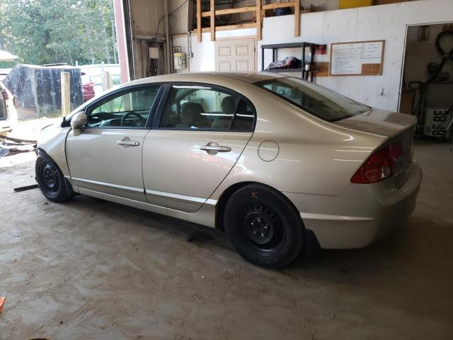 1HGFA16897L086252 - 2007 HONDA CIVIC EX BEIGE photo 2