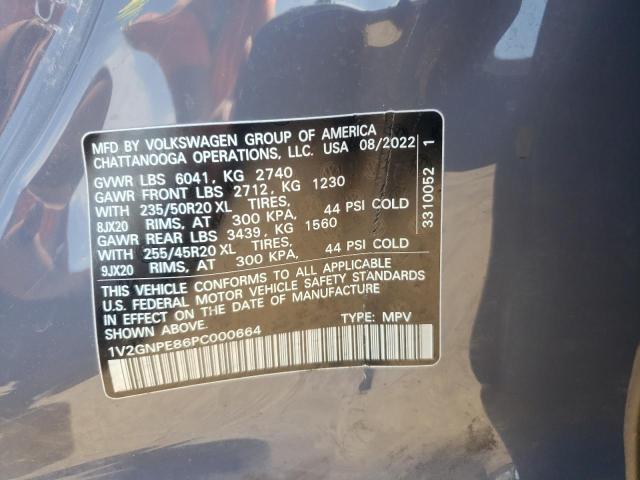 1V2GNPE86PC000664 - 2023 VOLKSWAGEN ID.4 PRO S 灰色 照片 14