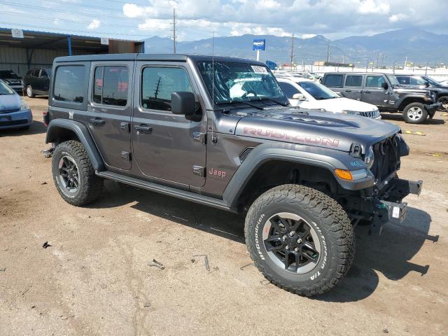 1C4HJXFG8JW269259 - 2018 JEEP WRANGLER RUBICON GRAY photo 4